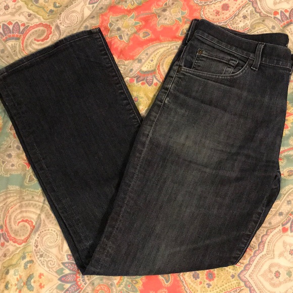 7 For All Mankind Denim - ‘7 For All Mankind’ Bootcut Dark Wash Jeans